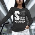 Christian Teacher S Is For Sunday School Essentials Women Long Sleeve T-Shirt, gift for family, gift for coworker Christian Teacher S Is For Sunday School Essentials Women Long Sleeve T-Shirt, gift for family, gift for coworker