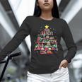 Christmas Library Tree Love Reading Books Nerd Teacher Women Long Sleeve T-Shirt, gift for family, gift for coworker
