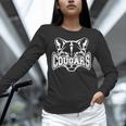Cougars Teacher Student School Sports Fan Team Spirit Women Long Sleeve T-Shirt, gift for family, gift for coworker