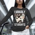 Cow Teacher Lover Women Long Sleeve T-Shirt, gift for family, gift for coworker Cow Teacher Lover Women Long Sleeve T-Shirt, gift for family, gift for coworker