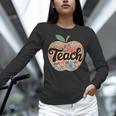 Cute Teacher With Apple Retro Teacher Kids Back To School Women Long Sleeve T-Shirt, gift for family, gift for coworker Cute Teacher With Apple Retro Teacher Kids Back To School Women Long Sleeve T-Shirt, gift for family, gift for coworker