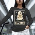 All Done Sign Language Ghost Speech Pathology Teacher Women Long Sleeve T-Shirt, gift for family, gift for coworker All Done Sign Language Ghost Speech Pathology Teacher Women Long Sleeve T-Shirt, gift for family, gift for coworker