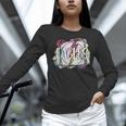 Eagles Teacher School Sports Fan Team Spirit Women Long Sleeve T-Shirt, gift for family, gift for coworker
