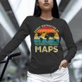 Easily Distracted By Maps Geography Teacher Women Long Sleeve T-Shirt, gift for family, gift for coworker Easily Distracted By Maps Geography Teacher Women Long Sleeve T-Shirt, gift for family, gift for coworker