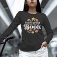 Fall For A Great Book Reading Librarian Autumn Teacher Women Long Sleeve T-Shirt, gift for family, gift for coworker