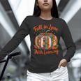 Fall In Love With Learning Book Lover Autumn Pumpkin Teacher Women Long Sleeve T-Shirt, gift for family, gift for coworker Fall In Love With Learning Book Lover Autumn Pumpkin Teacher Women Long Sleeve T-Shirt, gift for family, gift for coworker