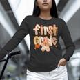 First Grade Fall Floral Coquette Bow Teachers Students Women Long Sleeve T-Shirt, First Grade Teacher Shirts, gift for family, gift for coworker First Grade Fall Floral Coquette Bow Teachers Students Women Long Sleeve T-Shirt, First Grade Teacher Shirts, gift for family, gift for coworker