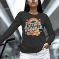 Future Teacher Kids Youth Girls Rainbow Pre-k Kindergarten Women Long Sleeve T-Shirt, Future Teacher Shirts, gift for family, gift for coworker Future Teacher Kids Youth Girls Rainbow Pre-k Kindergarten Women Long Sleeve T-Shirt, Future Teacher Shirts, gift for family, gift for coworker