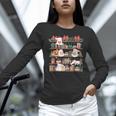 Ghost Christmas Reading Book Lover Library Christmas Teacher Women Long Sleeve T-Shirt, gift for family, gift for coworker