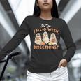 Ghost Are You Fall-O-Ween Directions Teacher Halloween Women Long Sleeve T-Shirt, gift for family, gift for coworker