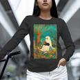 Groovy Ghost Reading Book Cat Halloween Ghost Teacher Women Long Sleeve T-Shirt, Groovy Teacher Shirts, gift for family, gift for coworker Groovy Ghost Reading Book Cat Halloween Ghost Teacher Women Long Sleeve T-Shirt, Groovy Teacher Shirts, gift for family, gift for coworker