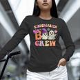Groovy Kindergarten Boo Crew Kinder Halloween Teacher Kids Women Long Sleeve T-Shirt, Groovy Teacher Shirts, gift for family, gift for coworker