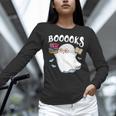 Halloween Books Librarian English Teacher Reader Reading Women Long Sleeve T-Shirt, English Teacher Shirts, gift for family, gift for coworker