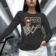 Halloween Math Teacher Skeleton Six Seven Meme Brainrot Women Long Sleeve T-Shirt, gift for family, gift for coworker Halloween Math Teacher Skeleton Six Seven Meme Brainrot Women Long Sleeve T-Shirt, gift for family, gift for coworker