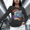 Halloween Skeleton Geography Teacher Pumpkin Bats Classroom Women Long Sleeve T-Shirt, gift for family, gift for coworker Halloween Skeleton Geography Teacher Pumpkin Bats Classroom Women Long Sleeve T-Shirt, gift for family, gift for coworker