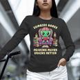 Halloween Teacher Zombie Reading Is Good For Brains Women Long Sleeve T-Shirt, gift for family, gift for coworker Halloween Teacher Zombie Reading Is Good For Brains Women Long Sleeve T-Shirt, gift for family, gift for coworker