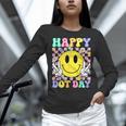 Happy Dot Day Shirts Teacher Student Girls Kids Smile Face Women Long Sleeve T-Shirt, gift for family, gift for coworker