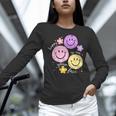 Happy To See Your Face Teacher Flower Back To School Women Long Sleeve T-Shirt, gift for family, gift for coworker Happy To See Your Face Teacher Flower Back To School Women Long Sleeve T-Shirt, gift for family, gift for coworker