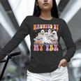 Haunted By My TBR Cute Ghosts Book Reading Teacher Halloween Women Long Sleeve T-Shirt, gift for family, gift for coworker