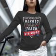 Some Heroes Wear Capes Others Teach 4th Grade Teacher Men Women Kids Women Long Sleeve T-Shirt, 4th Grade Teacher Shirts, gift for family, gift for coworker