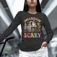 Inclusion Isn't Scary Ghost Mummy Halloween SLP Sped Teacher Women Long Sleeve T-Shirt, gift for family, gift for coworker Inclusion Isn't Scary Ghost Mummy Halloween SLP Sped Teacher Women Long Sleeve T-Shirt, gift for family, gift for coworker