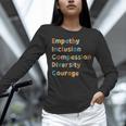 Inclusive Teacher Diversity Inclusion Empathy Teacher Team Women Long Sleeve T-Shirt, gift for family, gift for coworker
