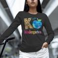 K Is For Kindergarten Teacher Tie Dye Back To School Kinder For Men Women Girls Kids Women Long Sleeve T-Shirt, gift for family, gift for coworker