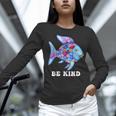 Be Kind Rainbow Fish Teacher Life Teaching Back To School Women Long Sleeve T-Shirt, gift for family, gift for coworker Be Kind Rainbow Fish Teacher Life Teaching Back To School Women Long Sleeve T-Shirt, gift for family, gift for coworker