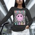 Kindergarten Vibes First Day Of School Kindergarten Teacher Women Long Sleeve T-Shirt, gift for family, gift for coworker Kindergarten Vibes First Day Of School Kindergarten Teacher Women Long Sleeve T-Shirt, gift for family, gift for coworker