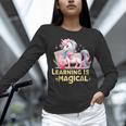 LEARNING IS MAGICAL TEACHER UNICORN BACK TO SCHOOL UNICORN Women Long Sleeve T-Shirt, gift for family, gift for coworker