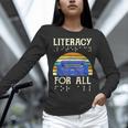 Literacy For All Visually Impaired Braille Teacher The Blind Women Long Sleeve T-Shirt, gift for family, gift for coworker Literacy For All Visually Impaired Braille Teacher The Blind Women Long Sleeve T-Shirt, gift for family, gift for coworker