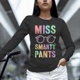 Little MISS SMARTY PANTS School Grad Teacher Last Day Women Long Sleeve T-Shirt, gift for family, gift for coworker