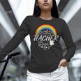 Luckiest Teacher Ever Rainbow- St Patricks Day Teacher Women Long Sleeve T-Shirt, gift for family, gift for coworker