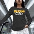 Mahjong Coach Coaching Trainer Teacher Women Long Sleeve T-Shirt, gift for family, gift for coworker Mahjong Coach Coaching Trainer Teacher Women Long Sleeve T-Shirt, gift for family, gift for coworker