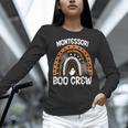 Montessori Teacher Halloween Boo Rainbow Leopard Halloween Women Long Sleeve T-Shirt, gift for family, gift for coworker Montessori Teacher Halloween Boo Rainbow Leopard Halloween Women Long Sleeve T-Shirt, gift for family, gift for coworker
