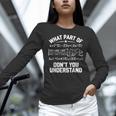 What Part Of Don't You Understand Math Teacher Women Long Sleeve T-Shirt, gift for family, gift for coworker What Part Of Don't You Understand Math Teacher Women Long Sleeve T-Shirt, gift for family, gift for coworker