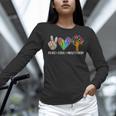 Peace Love Montessori Daycare Teacher Appreciation Women Long Sleeve T-Shirt, gift for family, gift for coworker