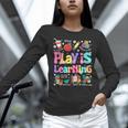 Play Is Learning Educational Teacher Women Women Long Sleeve T-Shirt, gift for family, gift for coworker