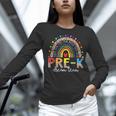 PreK Dream Team Leopard Rainbow Teacher Squad Back To School Women Long Sleeve T-Shirt, gift for family, gift for coworker