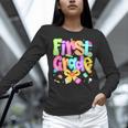Preppy First Grade Back To School 1st Grade Teacher Girl Kid Women Long Sleeve T-Shirt, First Grade Teacher Shirts, gift for family, gift for coworker