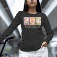 Preppy Goose Teacher Trick Or Teach Halloween Teacher Goose Women Long Sleeve T-Shirt, gift for family, gift for coworker