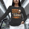 Pumpkin Spice Gives Me Teacher Powers Fall Thanksgiving Men Women Women Long Sleeve T-Shirt, gift for family, gift for coworker Pumpkin Spice Gives Me Teacher Powers Fall Thanksgiving Men Women Women Long Sleeve T-Shirt, gift for family, gift for coworker