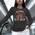 Rainbow Happy Dot Day Shirts Teacher Kids September 15th Women Long Sleeve T-Shirt, gift for family, gift for coworker Rainbow Happy Dot Day Shirts Teacher Kids September 15th Women Long Sleeve T-Shirt, gift for family, gift for coworker