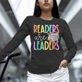 Readers Are Leaders Reading Book Lovers Teacher Women Kids Women Long Sleeve T-Shirt, gift for family, gift for coworker