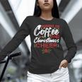 Running On Coffee And Christmas Cheer Lover Teacher For Men Women Kids Women Long Sleeve T-Shirt, gift for family, gift for coworker