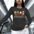 Science Teacher Horror Fall Coffee Halloween Pumpkin Autumn Women Long Sleeve T-Shirt, Science Teacher Shirts, gift for family, gift for coworker