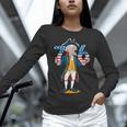 Six Seven 6 7 7 6 George Washington Teacher American Women Long Sleeve T-Shirt, gift for family, gift for coworker