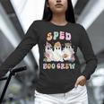 SPED Boo Crew Halloween Floral Ghost Special Ed SPED Teacher For Men Women Kids Women Long Sleeve T-Shirt, gift for family, gift for coworker