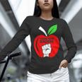 I Stand With Teachers Tshirt Women Long Sleeve T-Shirt, gift for family, gift for coworker