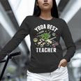 Star Wars Yoda Best Teacher Icons Women Long Sleeve T-Shirt, gift for family, gift for coworker